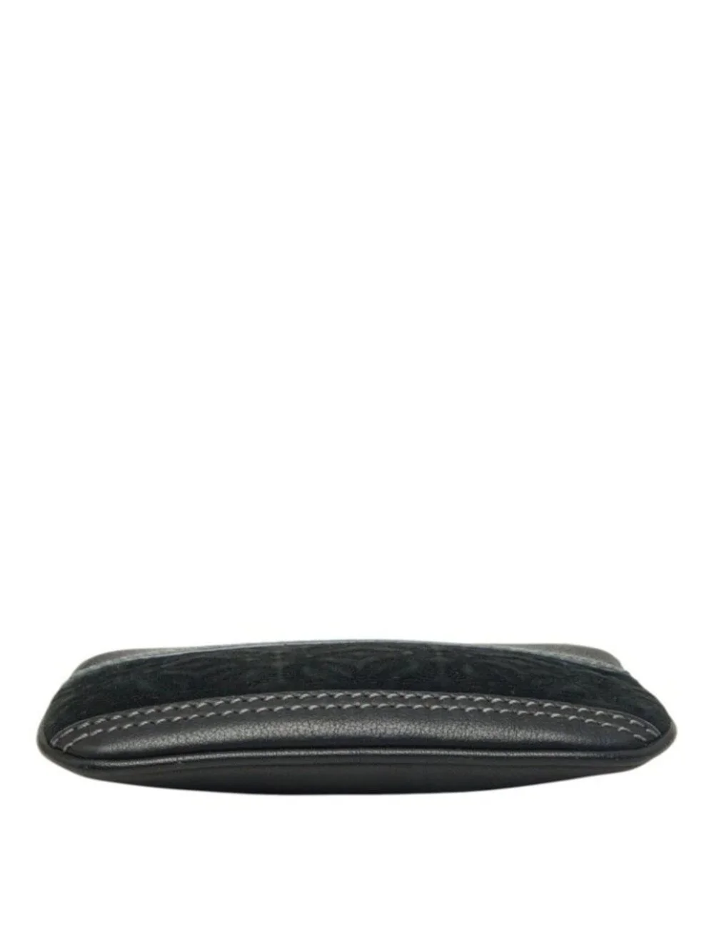 Loewe Anagram Coin Purse Black Leather Suede